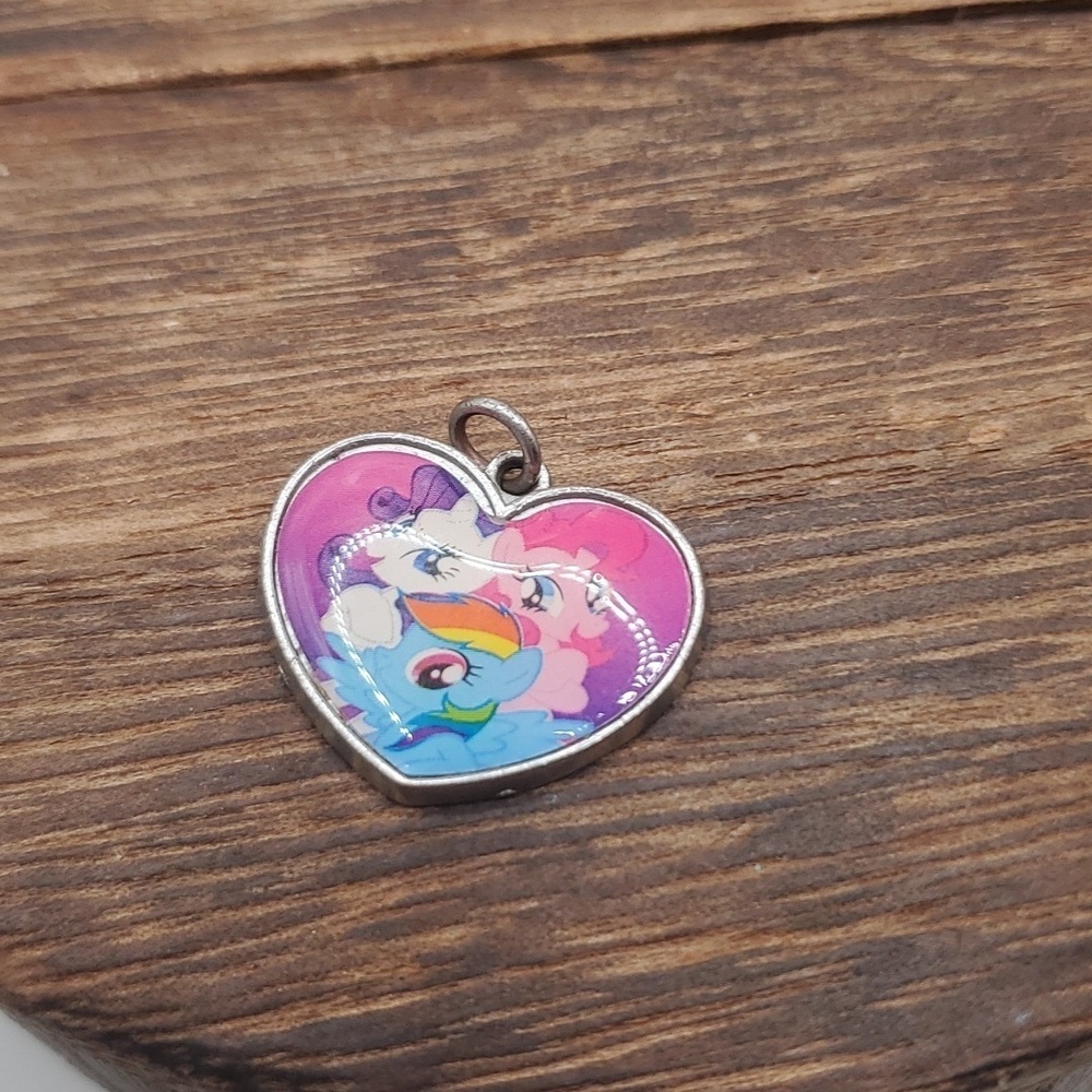 Vintage my little pony heart pendant hasbro
